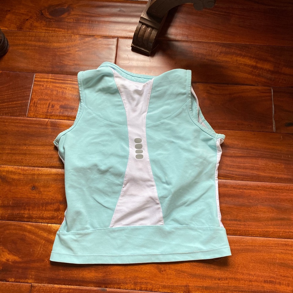 SOLD  - 🎾⛳️ Vntg Y2K Nike Dry Fit Aqua Athletic Tank Top S - Picture 4 of 5